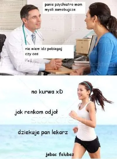 Idź pobiegaj czy coś