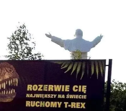 Rozerwie cię ruchomy T-Rex
