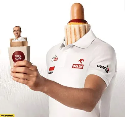 Robert Kubica jako parówa