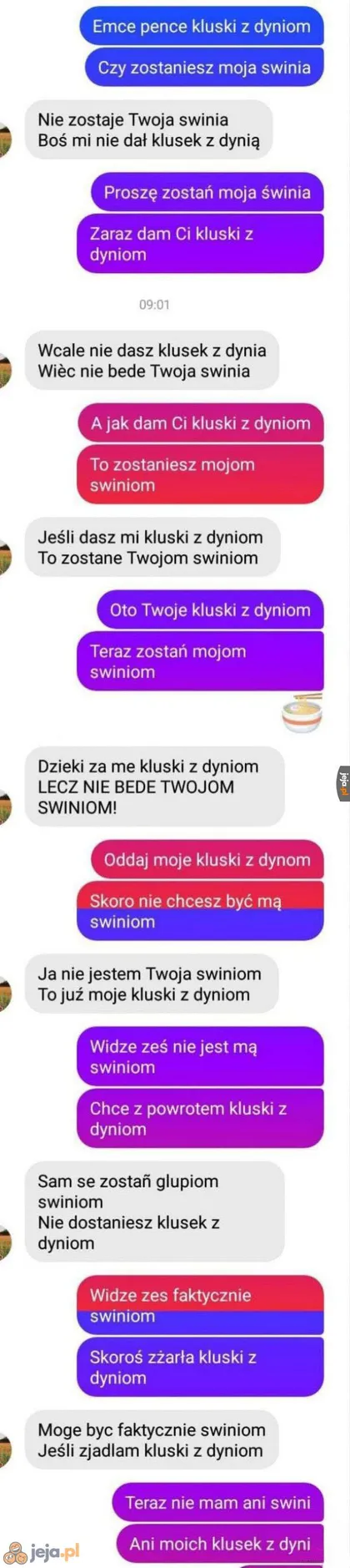 Emce pence kluski z dyniom