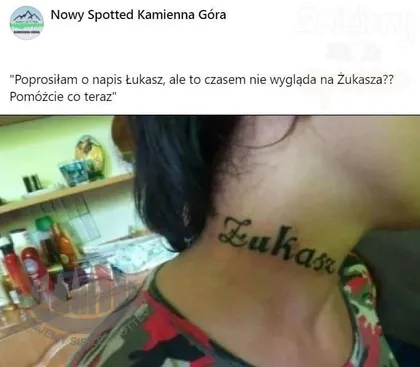 Tatuaż Żukasz