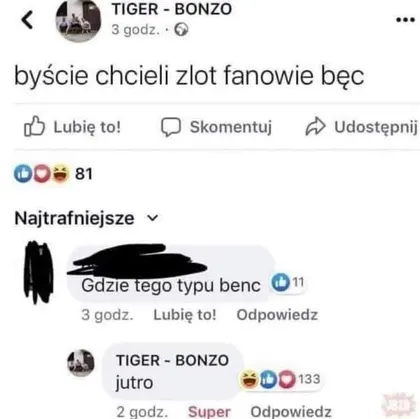 Byście chcieli zlot fanowie bęc