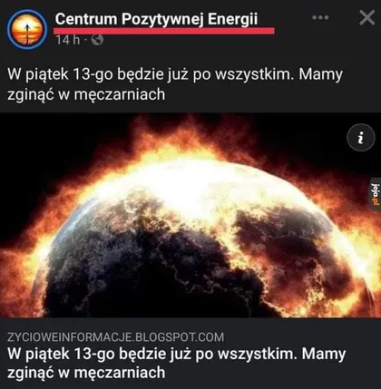 W piątek 13-go będzie już po wszystkim