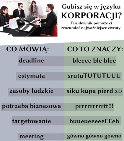 Gubisz się w języku korporacji?