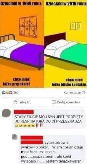 Mój syn jest podpięty do respiratora