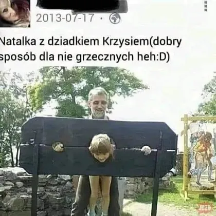 Natalka z dziadkiem Krzysiem