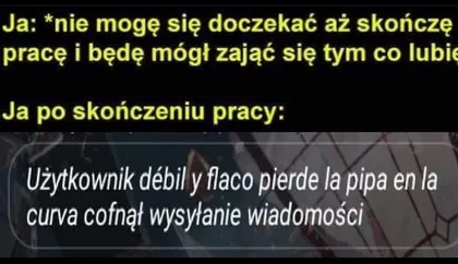 Ja po skończeniu pracy