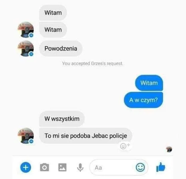 Witam powodzenia w wszystkim