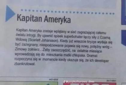 Kapitan Ameryka developer zbankrutował