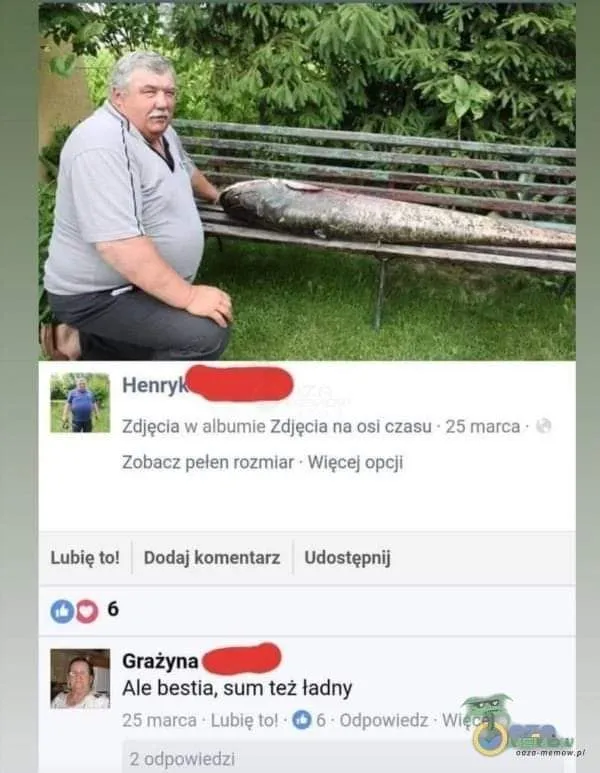 Ale bestia, sum też ładny
