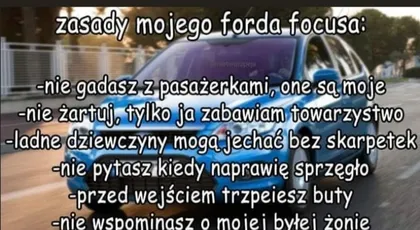 Zasady mojego Forda Focusa