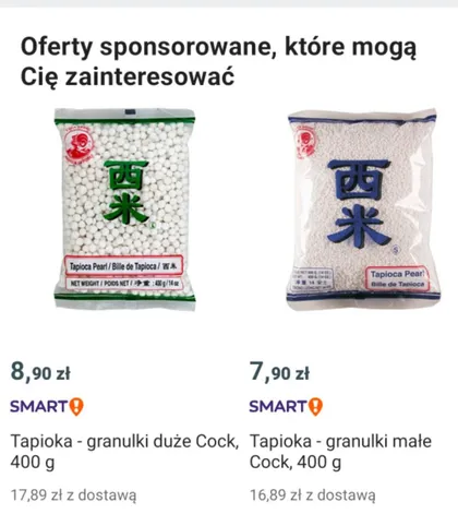 Tapioka - granulki