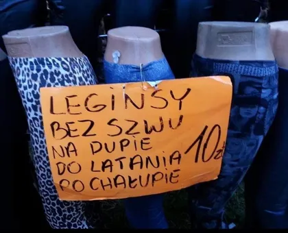 Leginsy bez szwu na dupie