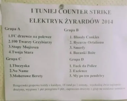 Turniej Counter Strike Elektryk Żyrardów 2014