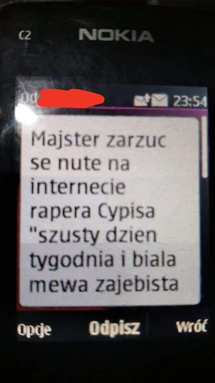 Majster zarzuć se nute rapera Cypisa