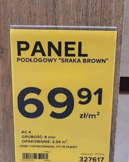 Panel podłogowy "Sraka brown"