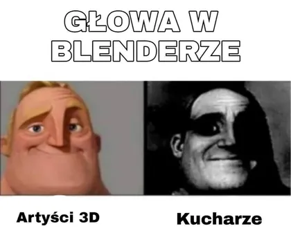 Głowa w blenderze
