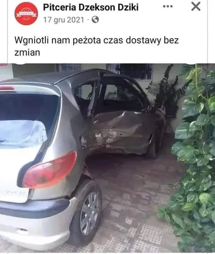 Wgniotli nam peżota czas dostawy bez zmian