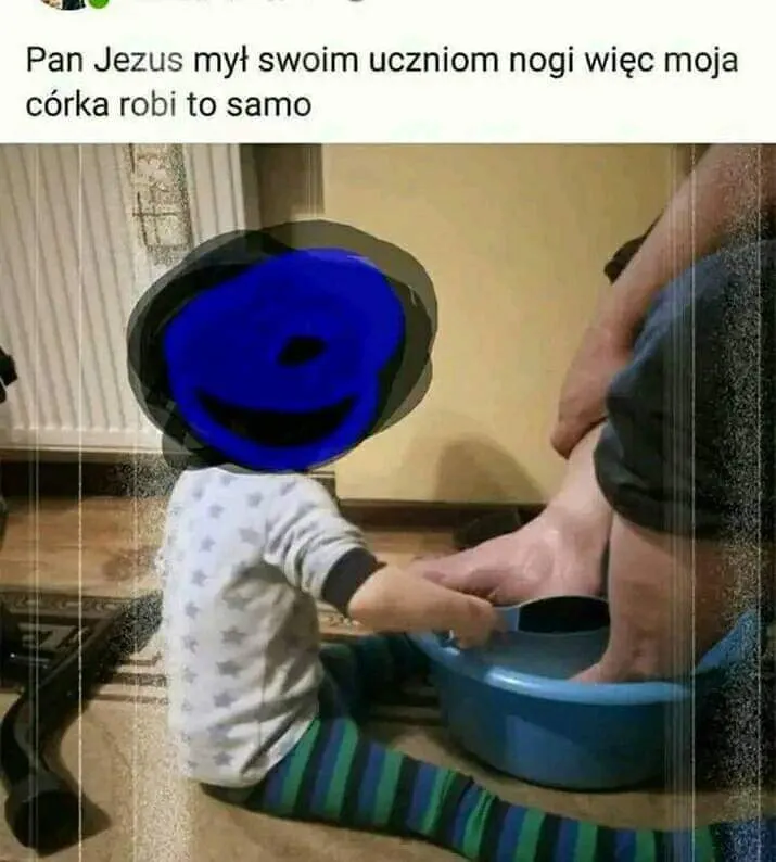 Pan Jezus mył swoim uczniom nogi